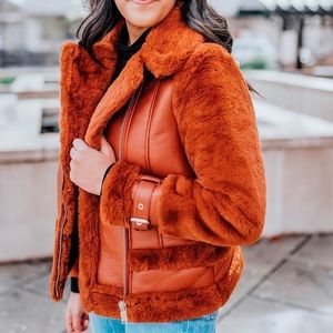 ASOS Jackets & Coats - Tan Sherpa jacket ASOS Jackets & Coats - Tan Sherpa jacket
